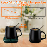3 Color Options -- 1Pc Electric Coffee Mug Warmer For Desk Auto Shut Off USB Tea Milk Beverage Cup Heater Heating Plate For Office Home 3 Temperature Setting