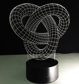 Knot 2 - 3D Optical Illusion LED Lamp Hologram