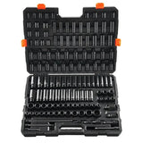 VEVOR Impact Sockets Set 130PCS 6-Point  Drive Bit Ratchet Tool Kit